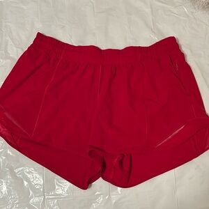 Lululemon red shorts- size 10 tall
